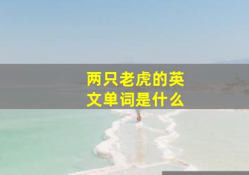 两只老虎的英文单词是什么