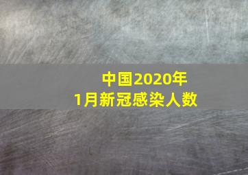 中国2020年1月新冠感染人数