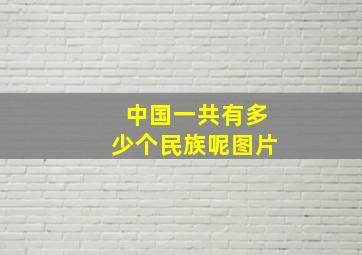 中国一共有多少个民族呢图片