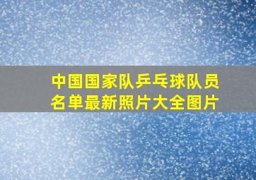 中国国家队乒乓球队员名单最新照片大全图片