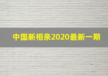 中国新相亲2020最新一期