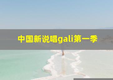 中国新说唱gali第一季