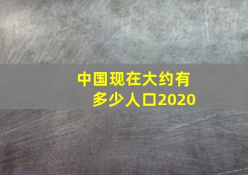 中国现在大约有多少人口2020