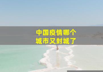 中国疫情哪个城市又封城了