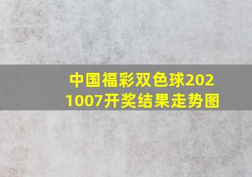 中国福彩双色球2021007开奖结果走势图