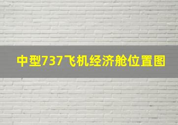 中型737飞机经济舱位置图