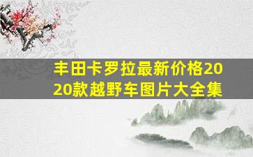 丰田卡罗拉最新价格2020款越野车图片大全集