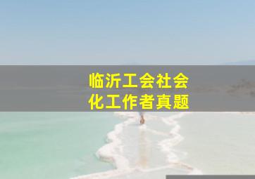 临沂工会社会化工作者真题