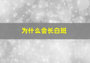 为什么会长白班