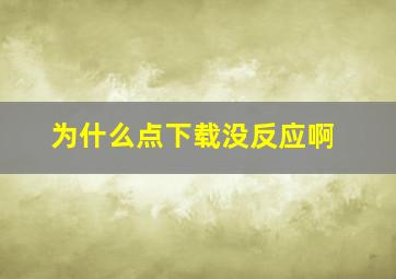 为什么点下载没反应啊