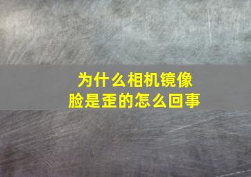 为什么相机镜像脸是歪的怎么回事