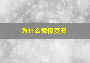 为什么镜像变丑