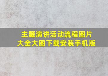 主题演讲活动流程图片大全大图下载安装手机版