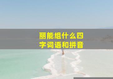 丽能组什么四字词语和拼音