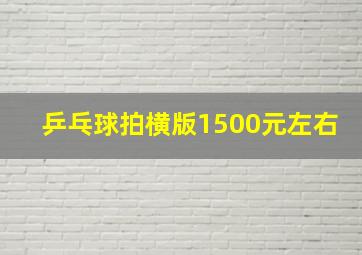 乒乓球拍横版1500元左右