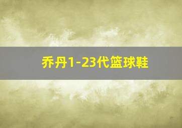 乔丹1-23代篮球鞋