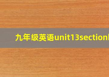 九年级英语unit13sectionb