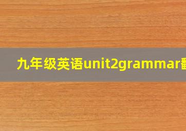 九年级英语unit2grammar翻译