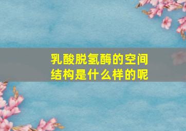 乳酸脱氢酶的空间结构是什么样的呢