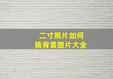 二寸照片如何换背景图片大全