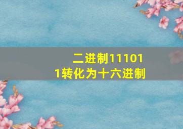 二进制111011转化为十六进制