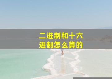 二进制和十六进制怎么算的