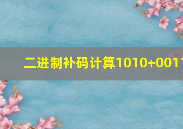 二进制补码计算1010+0011