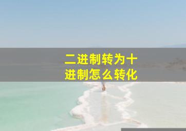 二进制转为十进制怎么转化