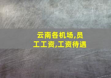 云南各机场,员工工资,工资待遇