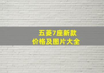 五菱7座新款价格及图片大全