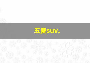 五菱suv.