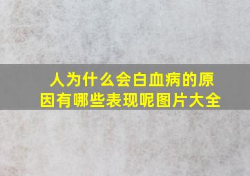 人为什么会白血病的原因有哪些表现呢图片大全