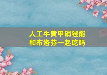 人工牛黄甲硝锉能和布洛芬一起吃吗