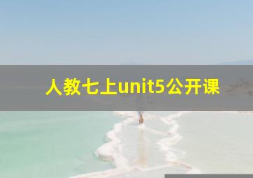 人教七上unit5公开课