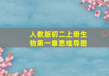 人教版初二上册生物第一章思维导图