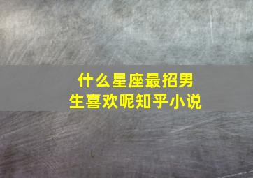 什么星座最招男生喜欢呢知乎小说