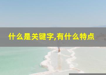 什么是关键字,有什么特点