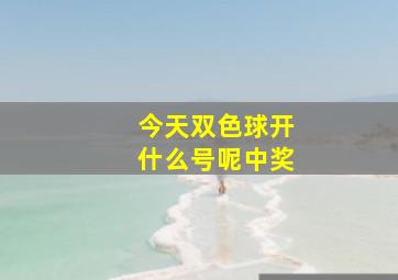 今天双色球开什么号呢中奖