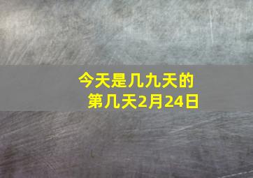 今天是几九天的第几天2月24日