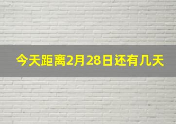 今天距离2月28日还有几天