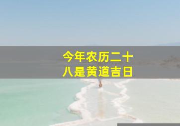 今年农历二十八是黄道吉日