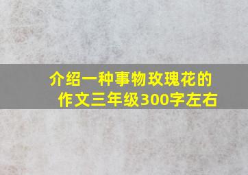 介绍一种事物玫瑰花的作文三年级300字左右