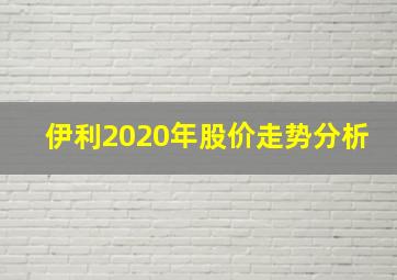 伊利2020年股价走势分析