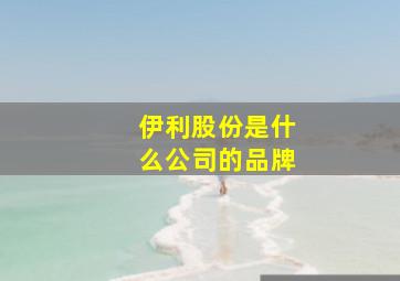 伊利股份是什么公司的品牌