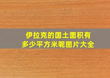 伊拉克的国土面积有多少平方米呢图片大全