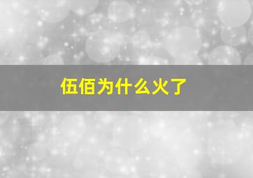 伍佰为什么火了