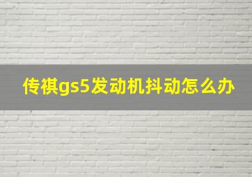 传祺gs5发动机抖动怎么办