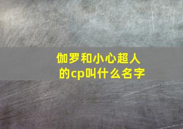 伽罗和小心超人的cp叫什么名字