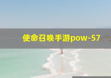 使命召唤手游pow-57