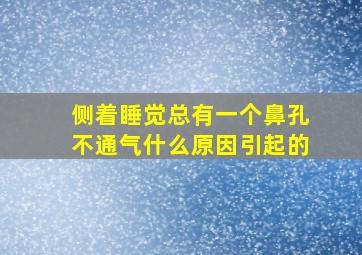 侧着睡觉总有一个鼻孔不通气什么原因引起的